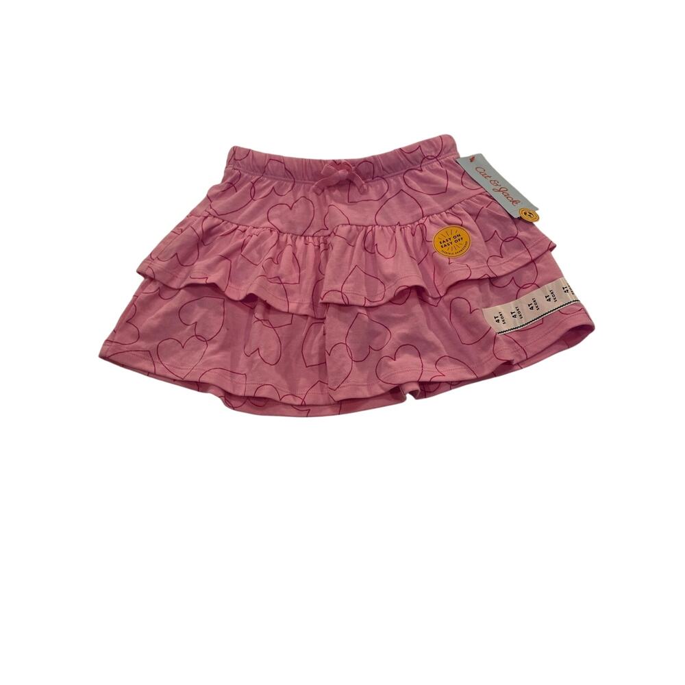 Cat & Jack Little Girls Skirt 4T Hearts NWT